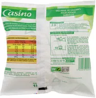 Mängden socker i Légumes surgelés pour potage