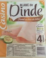 Mängden socker i Blanc de Dinde fumé 4 tranches