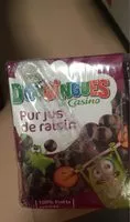 Mängden socker i Jus raisin les doodingues