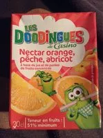 Mängden socker i Nectar Orange Pêche Abricot