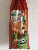 Mängden socker i Briochettes Moelleuses Coeur Fondant Goût Choco