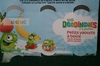 Mängden socker i Petits Yaourts à Boire Fraise, Banane, Pêche, Abricot