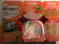 Mängden socker i Maxi fromages frais aux fruits aromatisés