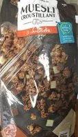 Mängden socker i Muesli croustillant 3 chocolats