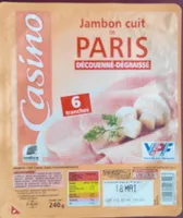 Mängden socker i Jambon cuit de Paris Découenné - Dégraissé