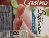 Mängden socker i Jambon Supérieur découenné dégraissé -25% de sel par rapport à la moyenne des jambons cuits supérieurs du marché