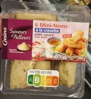 Mängden socker i 6 Mini nems crevette avec sauce au nuocmâm