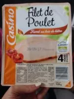 Mängden socker i Filet de poulet fumé au bois de hêtre