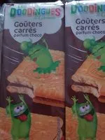 Mängden socker i Goûters carrés parfum choco