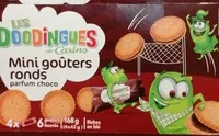 Mängden socker i Mini goûters ronds parfum choco