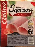 Mängden socker i Jambon cuit supérieur avec couenne