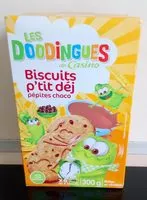 Mängden socker i Biscuits matin céréales et pépites de chocolat