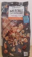 Mängden socker i Muesli croustillant - Amandes, Noisettes, Noix de Pécan, Noix du Brésil