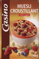 Mängden socker i Muesli croustillant avec 6% de fruits rouges