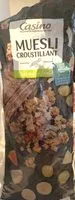Mängden socker i Muesli croustillant céréales et fruits