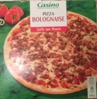Mängden socker i Pizza bolognaise cuite sur pierre