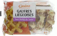 Mängden socker i Gaufres liégeoises aux perles de sucre