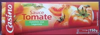 Mängden socker i Sauce tomate cuisinée aux légumes