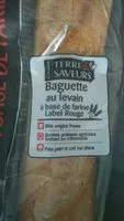 Mängden socker i Baguette au levain à base de farine Label Rouge