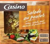 Mängden socker i Salade au poulet : pâtes, salade, œuf,émincés de poulet rôti