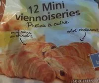 Mängden socker i 12 mini viennoiseries pur beurre prêtes à cuire : 6 mini croissants 6 mini pains au chocolat