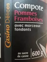 Mängden socker i Compote Pommes Framboises