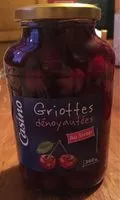 Mängden socker i Griottes dénoyautées au sirop
