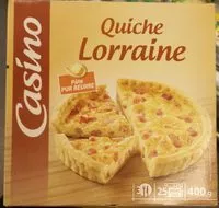 Mängden socker i Quiche lorraine pâte pur beurre