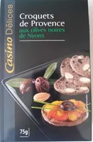 Mängden socker i Croquets de Provence aux olives noires de Nyons