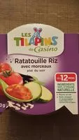 Mängden socker i Ratatouille riz avec morceaux