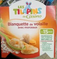 Mängden socker i Blanquette de Volaille avec morceaux