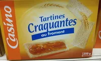 Mängden socker i Tartines craquantes au froment