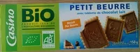 Mängden socker i Petit beurre tablette de chocolat au lait BIO