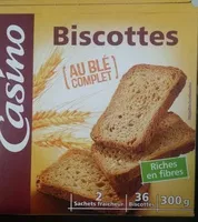 Mängden socker i Biscottes au blé complet