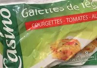 Mängden socker i Galettes courgettes tomates aubergines surgelées