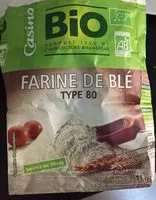 Mängden socker i Farine de blé Type 80