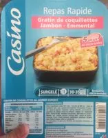 Mängden socker i Gratin de coquillettes jambon emmental