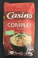 Mängden socker i Riz complet 10 min