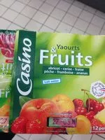 Mängden socker i Yaourt aux fruits abricot, ananas, pêche, fraise, cerise, mûre avec morceaux