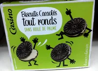 Mängden socker i Biscuits cacaotés tout ronds