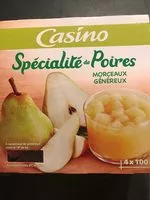 Mängden socker i Spécialité de poires