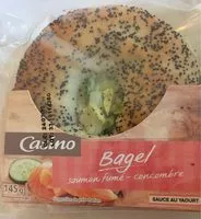 Mängden socker i Bagel saumon fumé concombre