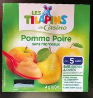 Mängden socker i Compote pomme poire