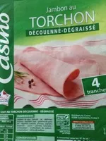 Mängden socker i Jambon cuit torchon découenné dégraissé (4 tranches)