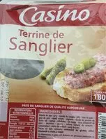 Mängden socker i Terrine de Sanglier