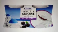 Mängden socker i Yaourt à la grecque sur lit à la mûre