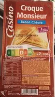 Mängden socker i Croque Monsieur Bacon Chèvre