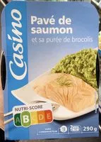 Mängden socker i Pavé de saumon et sa purée de brocolis