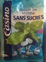 Mängden socker i Bonbons sans sucres menthe 150g