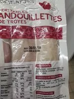 Mängden socker i Véritables andouillettes de Troyes